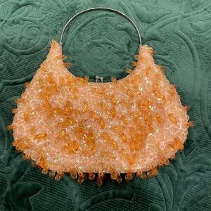 Y2K Orange Beaded Purse